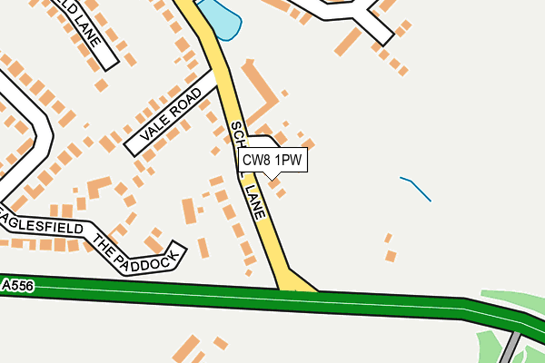 CW8 1PW map - OS OpenMap – Local (Ordnance Survey) CW8 1PW map - OS OpenMap – Local (Ordnance Survey)