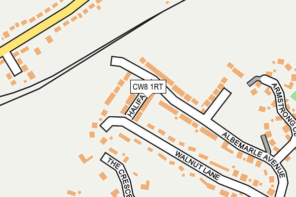 CW8 1RT map - OS OpenMap – Local (Ordnance Survey) CW8 1RT map - OS OpenMap – Local (Ordnance Survey)