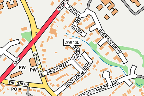 CW8 1SD map - OS OpenMap – Local (Ordnance Survey)