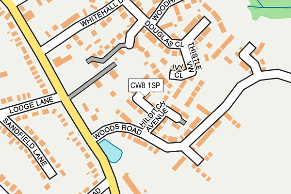 CW8 1SP map - OS OpenMap – Local (Ordnance Survey) CW8 1SP map - OS OpenMap – Local (Ordnance Survey)