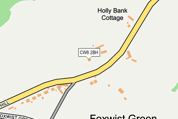 CW8 2BH map - OS OpenMap – Local (Ordnance Survey) CW8 2BH map - OS OpenMap – Local (Ordnance Survey)