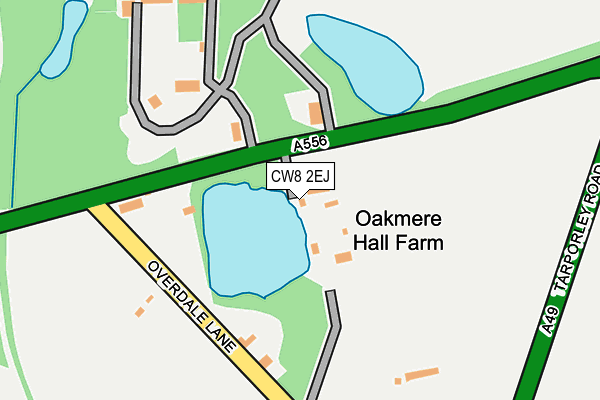 CW8 2EJ map - OS OpenMap – Local (Ordnance Survey) CW8 2EJ map - OS OpenMap – Local (Ordnance Survey)