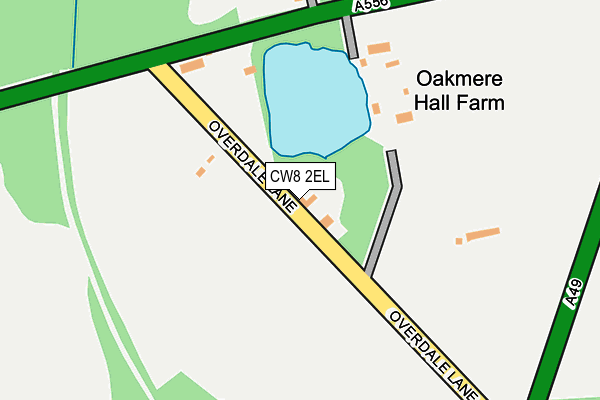 CW8 2EL map - OS OpenMap – Local (Ordnance Survey) CW8 2EL map - OS OpenMap – Local (Ordnance Survey)