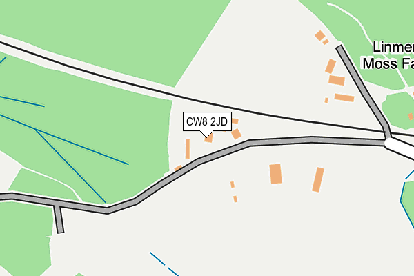 CW8 2JD map - OS OpenMap – Local (Ordnance Survey) CW8 2JD map - OS OpenMap – Local (Ordnance Survey)