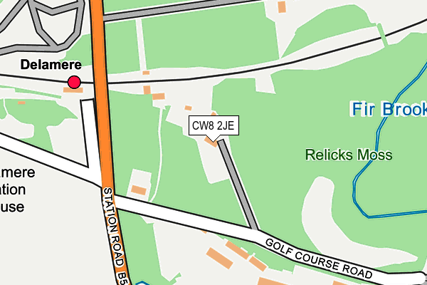 CW8 2JE map - OS OpenMap – Local (Ordnance Survey) CW8 2JE map - OS OpenMap – Local (Ordnance Survey)