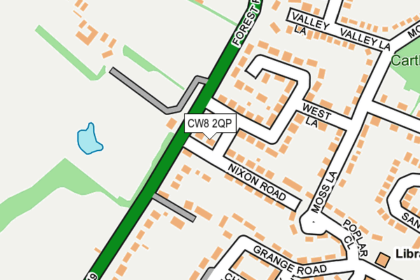 CW8 2QP map - OS OpenMap – Local (Ordnance Survey) CW8 2QP map - OS OpenMap – Local (Ordnance Survey)