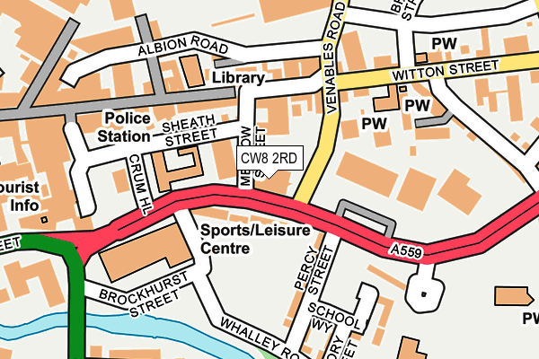 CW8 2RD map - OS OpenMap – Local (Ordnance Survey)