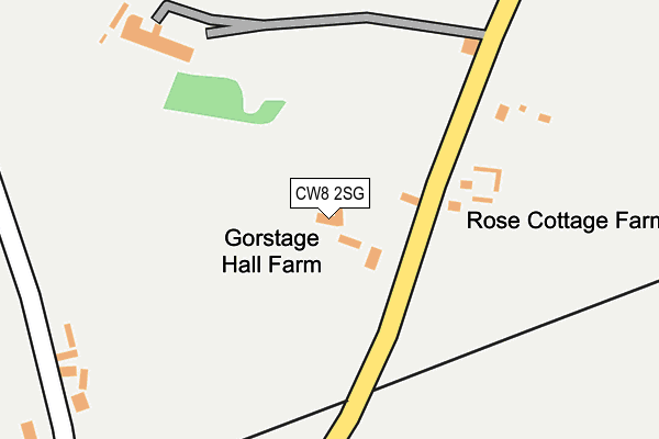 CW8 2SG map - OS OpenMap – Local (Ordnance Survey) CW8 2SG map - OS OpenMap – Local (Ordnance Survey)