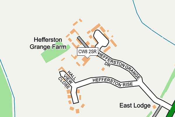 CW8 2SR map - OS OpenMap – Local (Ordnance Survey) CW8 2SR map - OS OpenMap – Local (Ordnance Survey)