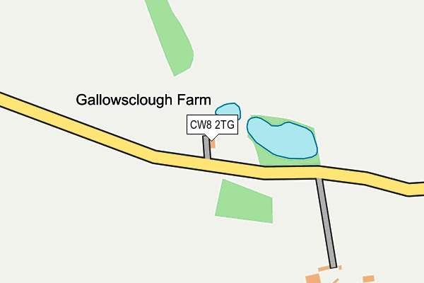 CW8 2TG map - OS OpenMap – Local (Ordnance Survey) CW8 2TG map - OS OpenMap – Local (Ordnance Survey)