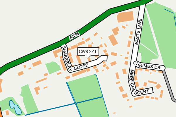 CW8 2ZT map - OS OpenMap – Local (Ordnance Survey) CW8 2ZT map - OS OpenMap – Local (Ordnance Survey)
