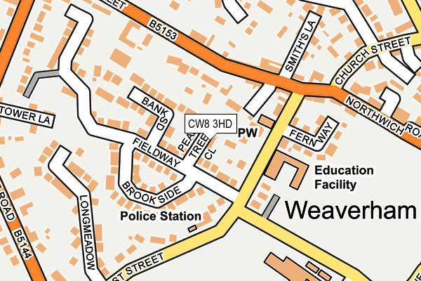 CW8 3HD map - OS OpenMap – Local (Ordnance Survey) CW8 3HD map - OS OpenMap – Local (Ordnance Survey)