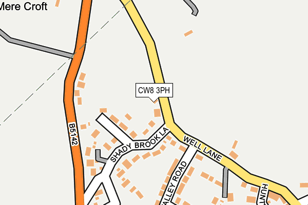 CW8 3PH map - OS OpenMap – Local (Ordnance Survey) CW8 3PH map - OS OpenMap – Local (Ordnance Survey)