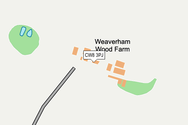 CW8 3PJ map - OS OpenMap – Local (Ordnance Survey) CW8 3PJ map - OS OpenMap – Local (Ordnance Survey)