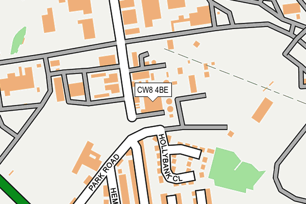 CW8 4BE map - OS OpenMap – Local (Ordnance Survey) CW8 4BE map - OS OpenMap – Local (Ordnance Survey)