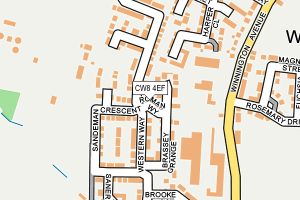 CW8 4EF map - OS OpenMap – Local (Ordnance Survey) CW8 4EF map - OS OpenMap – Local (Ordnance Survey)