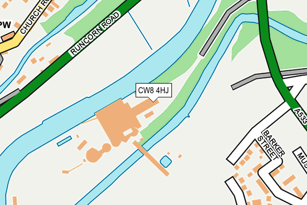 CW8 4HJ map - OS OpenMap – Local (Ordnance Survey) CW8 4HJ map - OS OpenMap – Local (Ordnance Survey)