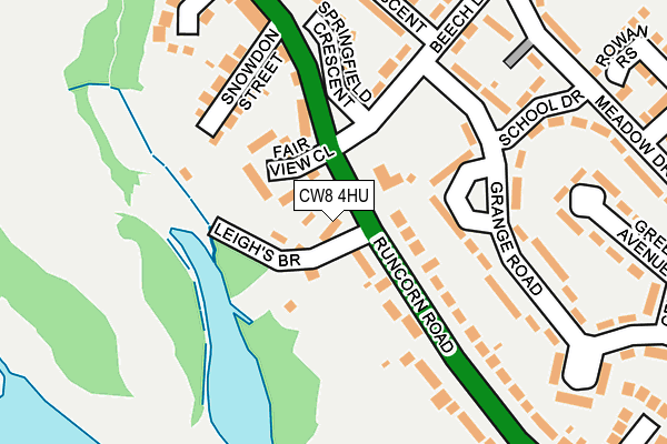 CW8 4HU map - OS OpenMap – Local (Ordnance Survey) CW8 4HU map - OS OpenMap – Local (Ordnance Survey)
