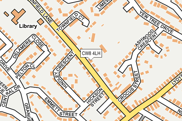 CW8 4LH map - OS OpenMap – Local (Ordnance Survey) CW8 4LH map - OS OpenMap – Local (Ordnance Survey)