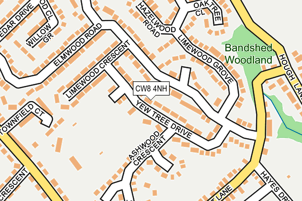 CW8 4NH map - OS OpenMap – Local (Ordnance Survey) CW8 4NH map - OS OpenMap – Local (Ordnance Survey)