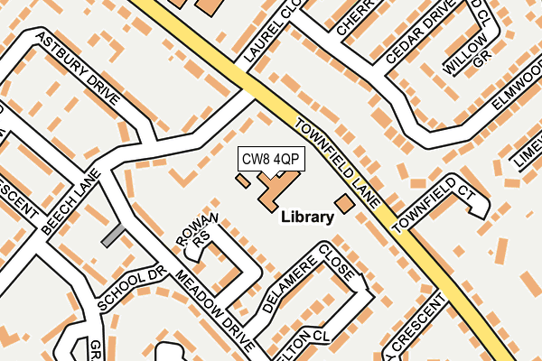 CW8 4QP map - OS OpenMap – Local (Ordnance Survey) CW8 4QP map - OS OpenMap – Local (Ordnance Survey)
