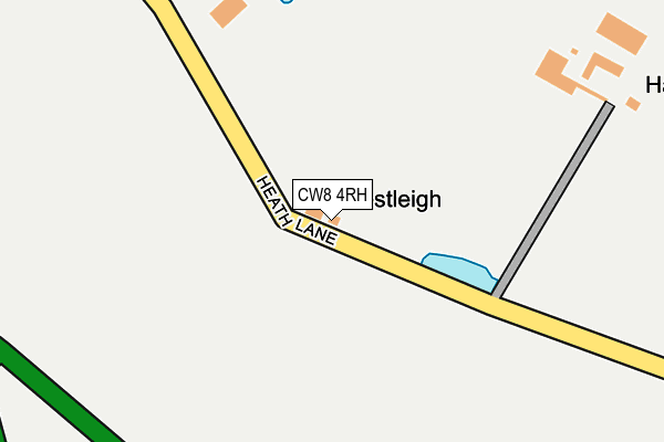 CW8 4RH map - OS OpenMap – Local (Ordnance Survey) CW8 4RH map - OS OpenMap – Local (Ordnance Survey)