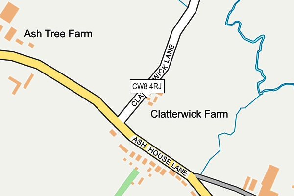 CW8 4RJ map - OS OpenMap – Local (Ordnance Survey) CW8 4RJ map - OS OpenMap – Local (Ordnance Survey)