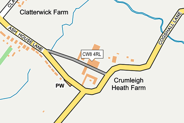 CW8 4RL map - OS OpenMap – Local (Ordnance Survey) CW8 4RL map - OS OpenMap – Local (Ordnance Survey)