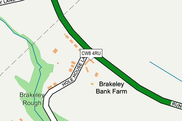 CW8 4RU map - OS OpenMap – Local (Ordnance Survey) CW8 4RU map - OS OpenMap – Local (Ordnance Survey)