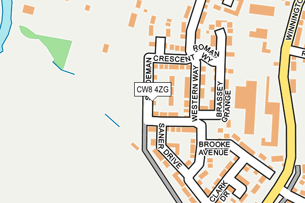 CW8 4ZG map - OS OpenMap – Local (Ordnance Survey) CW8 4ZG map - OS OpenMap – Local (Ordnance Survey)