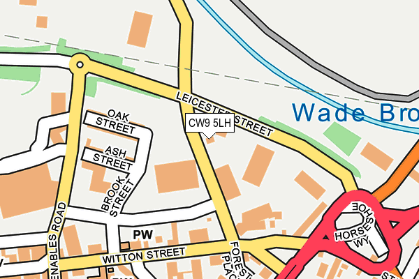 CW9 5LH map - OS OpenMap – Local (Ordnance Survey) CW9 5LH map - OS OpenMap – Local (Ordnance Survey)