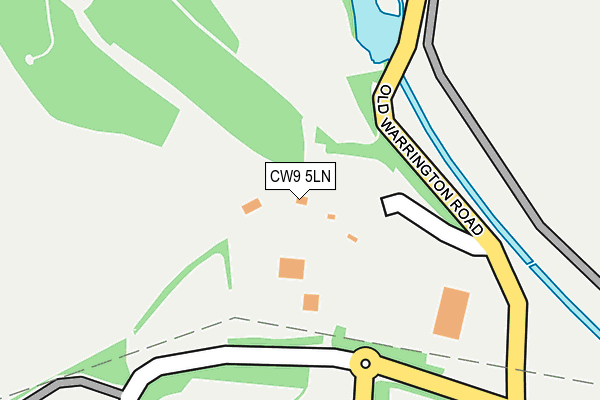 CW9 5LN map - OS OpenMap – Local (Ordnance Survey) CW9 5LN map - OS OpenMap – Local (Ordnance Survey)