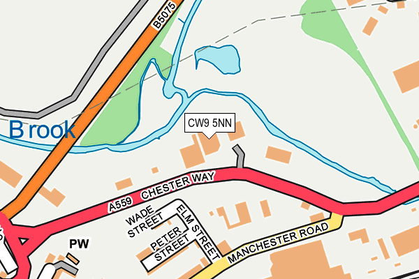 CW9 5NN map - OS OpenMap – Local (Ordnance Survey) CW9 5NN map - OS OpenMap – Local (Ordnance Survey)