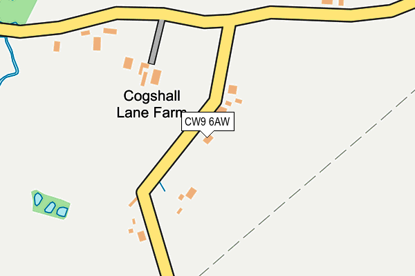 CW9 6AW map - OS OpenMap – Local (Ordnance Survey) CW9 6AW map - OS OpenMap – Local (Ordnance Survey)