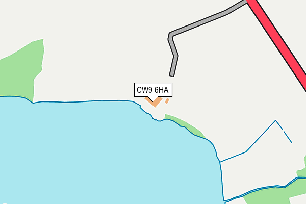CW9 6HA map - OS OpenMap – Local (Ordnance Survey) CW9 6HA map - OS OpenMap – Local (Ordnance Survey)