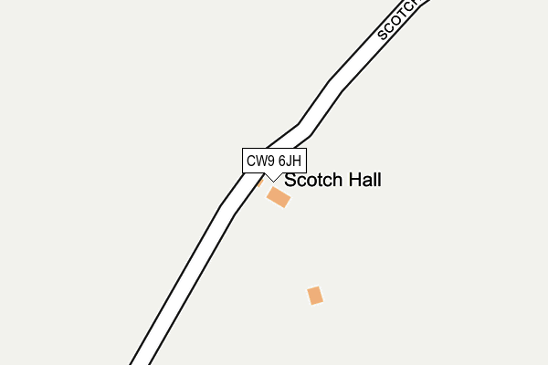 CW9 6JH map - OS OpenMap – Local (Ordnance Survey) CW9 6JH map - OS OpenMap – Local (Ordnance Survey)