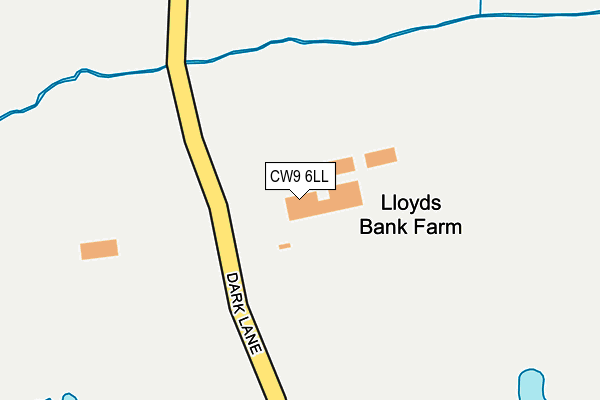 CW9 6LL map - OS OpenMap – Local (Ordnance Survey)