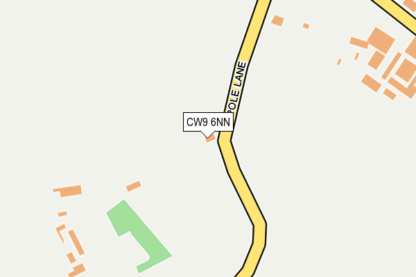 CW9 6NN map - OS OpenMap – Local (Ordnance Survey) CW9 6NN map - OS OpenMap – Local (Ordnance Survey)