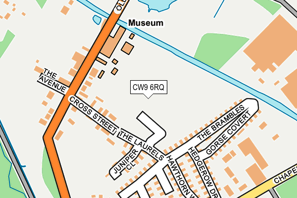 CW9 6RQ map - OS OpenMap – Local (Ordnance Survey) CW9 6RQ map - OS OpenMap – Local (Ordnance Survey)