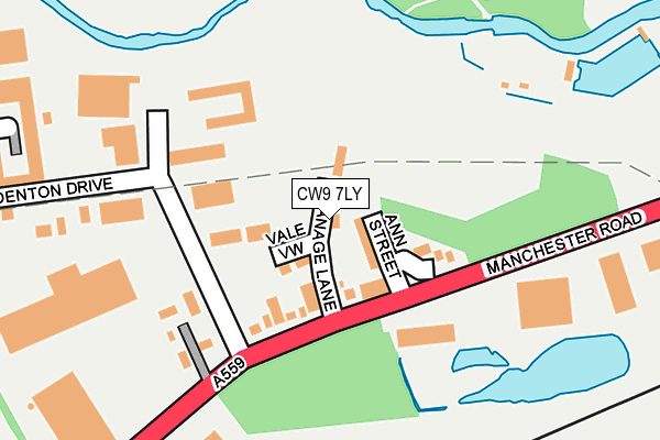 CW9 7LY map - OS OpenMap – Local (Ordnance Survey) CW9 7LY map - OS OpenMap – Local (Ordnance Survey)