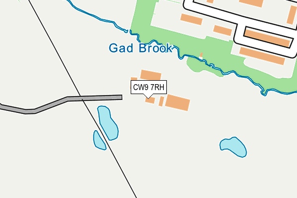 CW9 7RH map - OS OpenMap – Local (Ordnance Survey) CW9 7RH map - OS OpenMap – Local (Ordnance Survey)