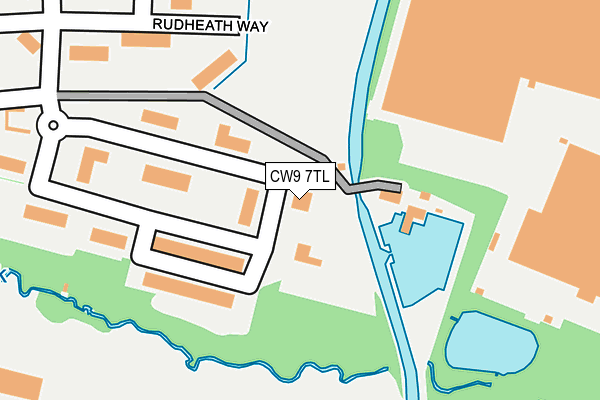 CW9 7TL map - OS OpenMap – Local (Ordnance Survey) CW9 7TL map - OS OpenMap – Local (Ordnance Survey)