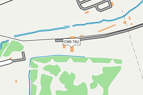 CW9 7XU map - OS OpenMap – Local (Ordnance Survey) CW9 7XU map - OS OpenMap – Local (Ordnance Survey)