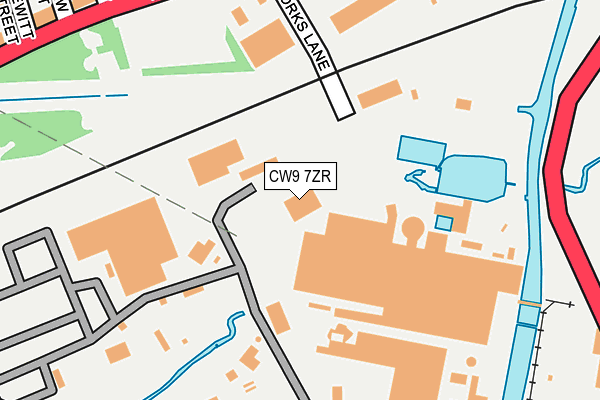 CW9 7ZR map - OS OpenMap – Local (Ordnance Survey) CW9 7ZR map - OS OpenMap – Local (Ordnance Survey)