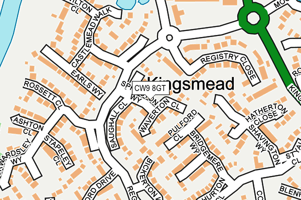 CW9 8GT map - OS OpenMap – Local (Ordnance Survey) CW9 8GT map - OS OpenMap – Local (Ordnance Survey)