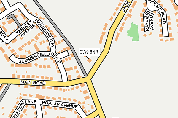 CW9 8NR map - OS OpenMap – Local (Ordnance Survey) CW9 8NR map - OS OpenMap – Local (Ordnance Survey)
