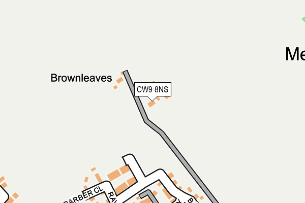 CW9 8NS map - OS OpenMap – Local (Ordnance Survey) CW9 8NS map - OS OpenMap – Local (Ordnance Survey)