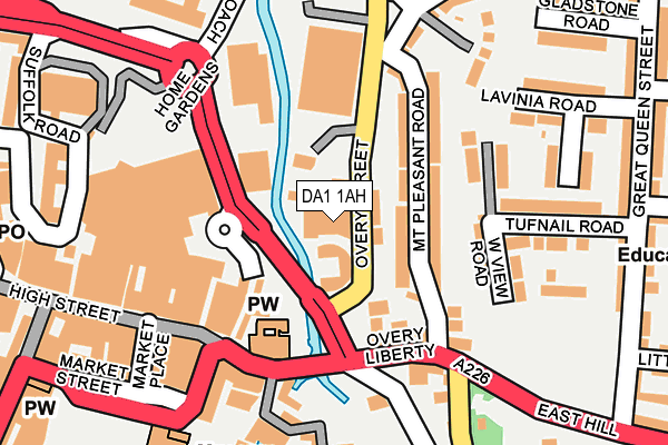 DA1 1AH map - OS OpenMap – Local (Ordnance Survey) DA1 1AH map - OS OpenMap – Local (Ordnance Survey)