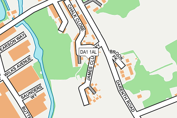 DA1 1AL map - OS OpenMap – Local (Ordnance Survey) DA1 1AL map - OS OpenMap – Local (Ordnance Survey)