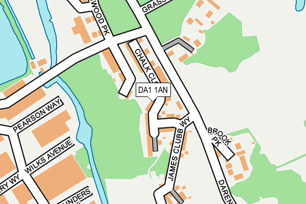 DA1 1AN map - OS OpenMap – Local (Ordnance Survey) DA1 1AN map - OS OpenMap – Local (Ordnance Survey)